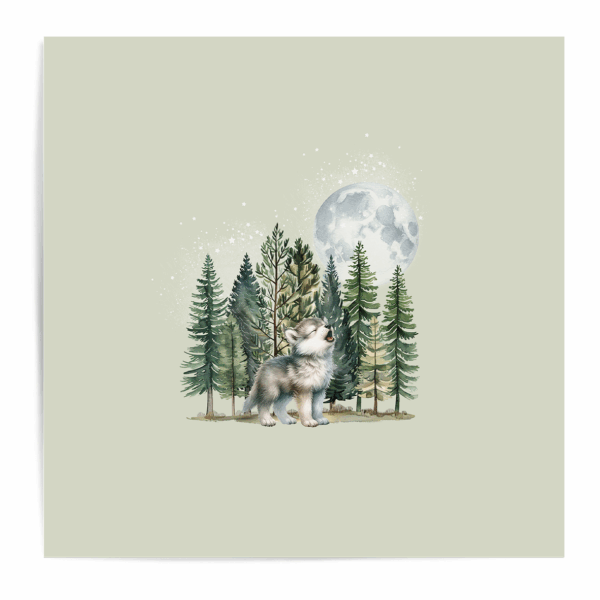 Baby wolf - Panneau central