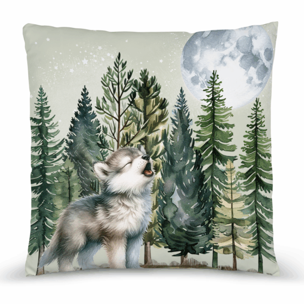 Baby wolf - Panneau remplis/coussin