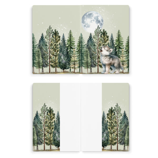 Baby wolf - Prêt à coudre protège carnet de santé – Image 2