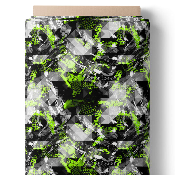 Pixel green and black