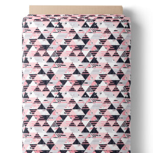 Triangles graphiques roses et noirs