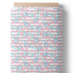 Fleurs pastel sur rayures
