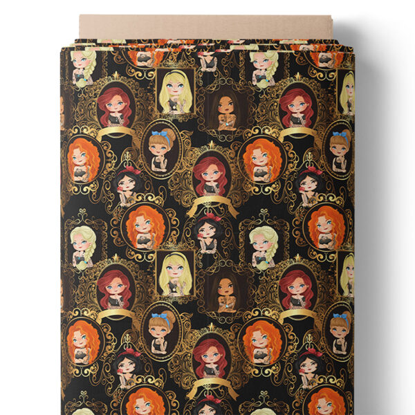 Portraits de princesses stylisées