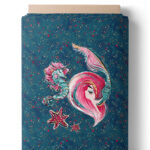 Sirène rêveuse et hippocampe - Panneau central