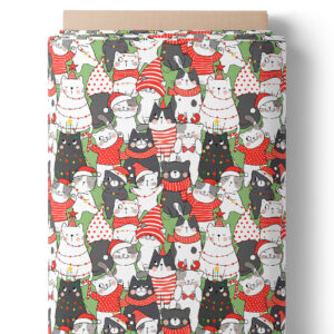 Chats de Noël rigolos en habits festifs