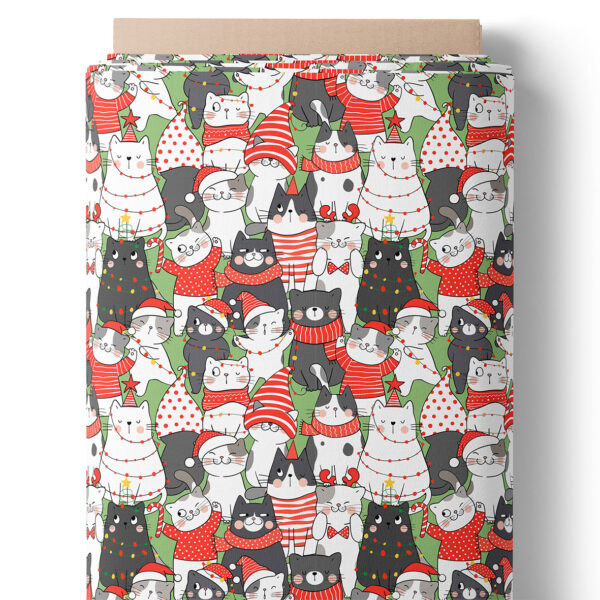 Chats de Noël rigolos en habits festifs