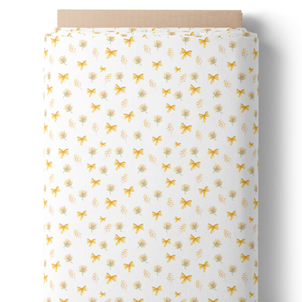 Fillette jaune et fleurs - Sur laize – Image 3