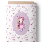 Fillette mauve princesse - Panneau central