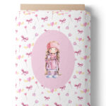 Fillette rose pastel - Panneau central