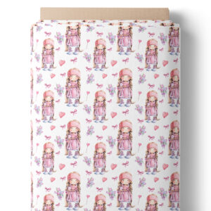 Fillette rose pastel - Sur laize