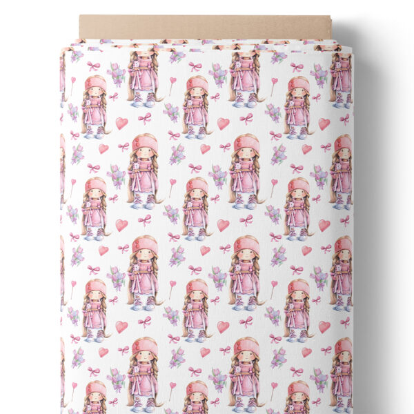 Fillette rose pastel - Panneau central – Image 2