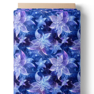 Fleurs lumineuses bleu nuit