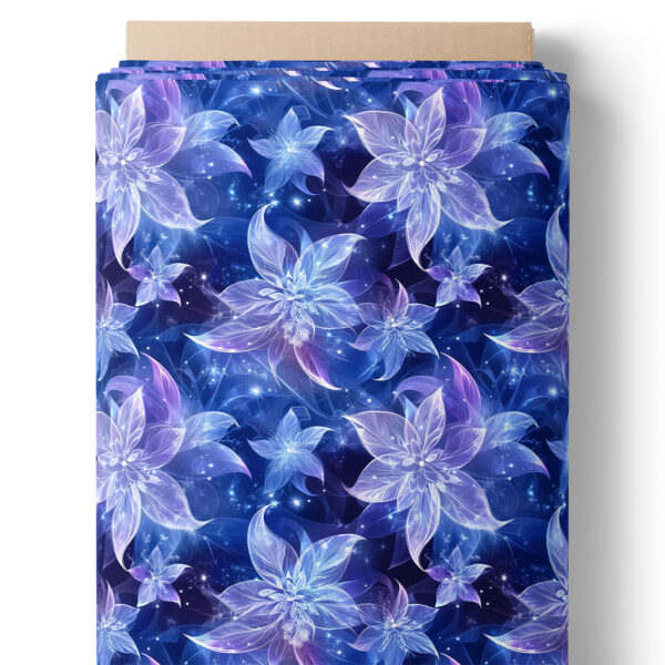 Fleurs lumineuses bleu nuit