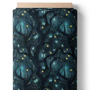 Forêt enchantée bleu nuit
