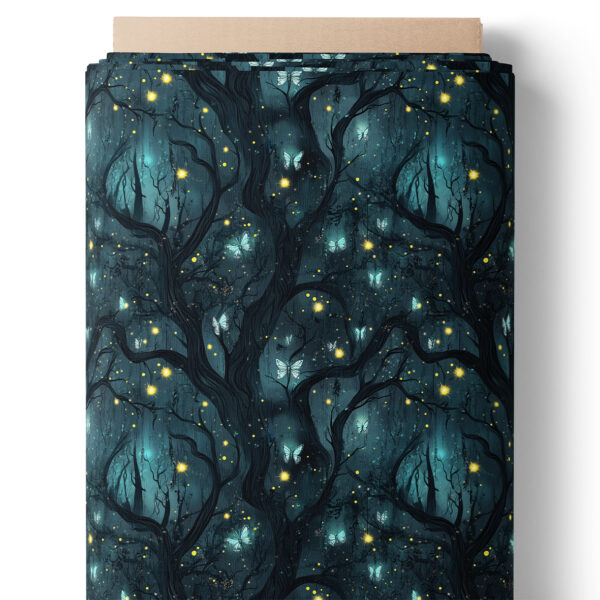 Forêt enchantée bleu nuit