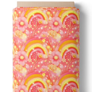 Arc-en-ciel rose et jaune
