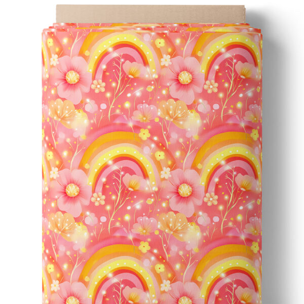 Arc-en-ciel rose et jaune