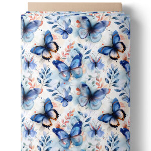 Ballet de papillons bleus