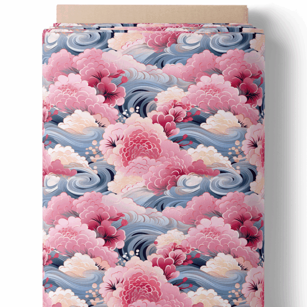 Vagues et pivoines d’Orient