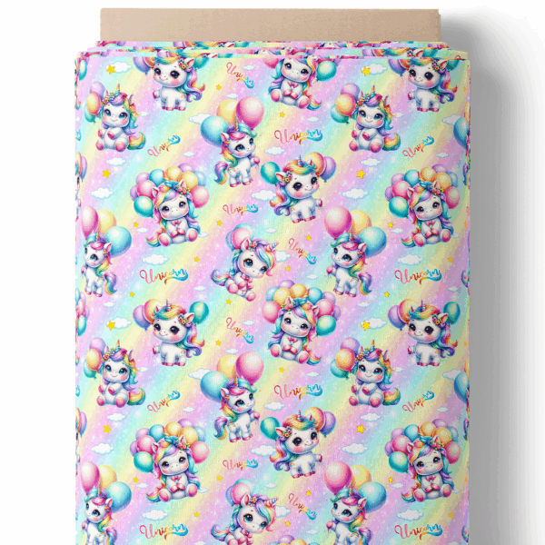 Licornes pastel et ballons