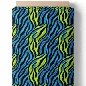 Ondulations citron vert et turquoise