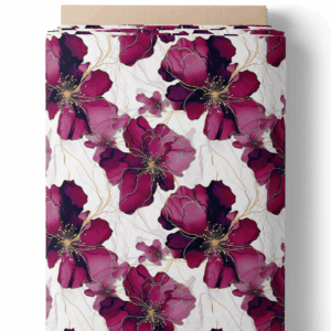 Fleurs aquarelle - Violet intense