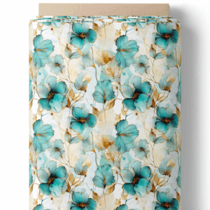 Pétale turquoise élégant
