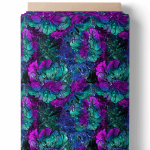 Hibiscus galactique violet turquoise