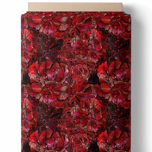 Hibiscus forêt tropicale vert rouge – Image 7