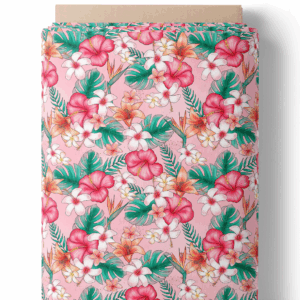 Explosion de fleurs tropicales rose