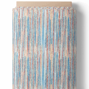 Rayures abstraites bleues et corail