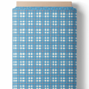 Carreaux bleus et paillettes