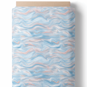 Vagues douces bleues et roses