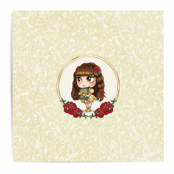 Inspiration Belle & la bête - Panneau central - Belle