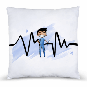 Médicale - Garçon bleu brun - Panneau remplis/coussin
