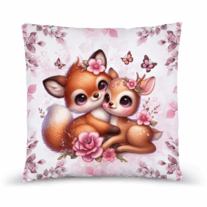 Pink woodland - Panneau remplis/coussin - Câlin