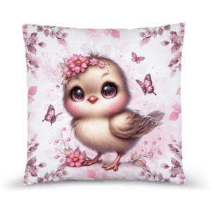 Pink woodland - Panneau remplis/coussin - Oiseau