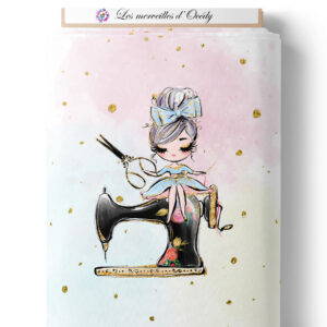 Couturière - Cheveux gris - Panneau central
