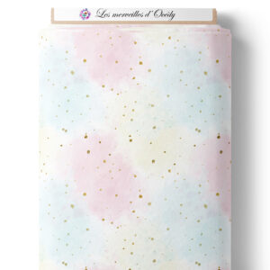 Fond pastel et paillettes - Sur laize
