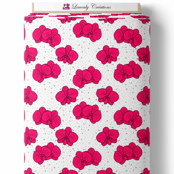 Orchid pop - Blanc et fuchsia