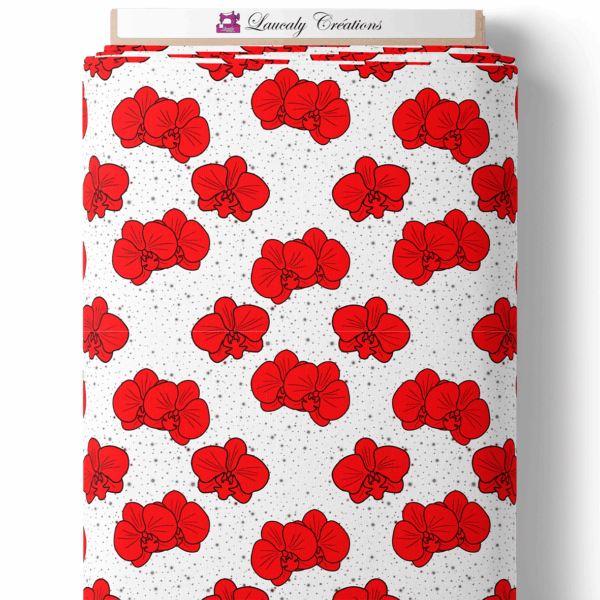Orchid pop - Blanc et rouge