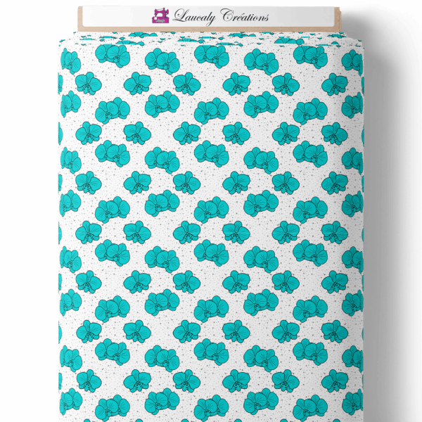 Orchid pop - Blanc et turquoise – Image 2