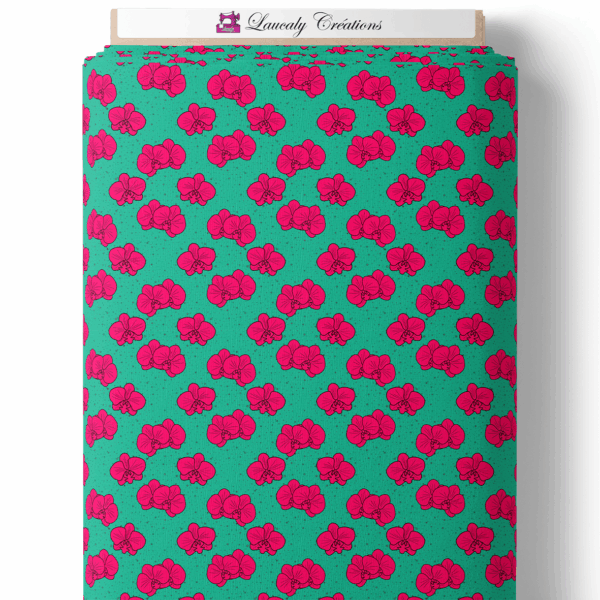 Orchid pop - Vert et fuchsia – Image 2