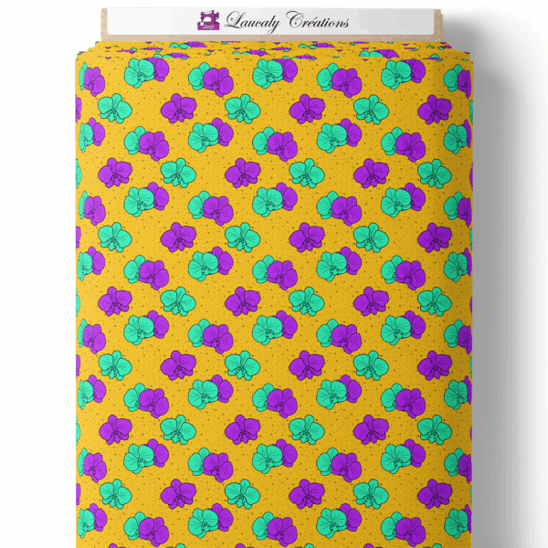 Orchid pop - Jaune, violet et turquoise – Image 2
