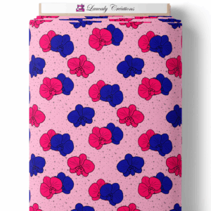 Orchid pop - Rose, fuchsia et bleu foncé