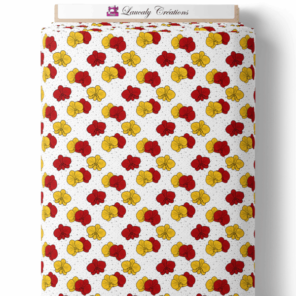 Orchid pop - Blanc, rouge et jaune – Image 2