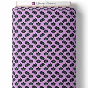 Fleurs d'encre - Violet et noir