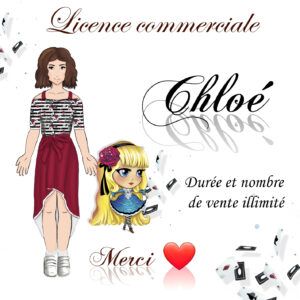 Chloé - Top/tunique/robe - 34 aux 54 - Licence commercial