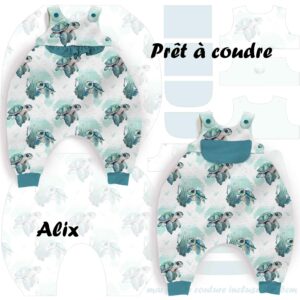 Sea turtle - Prêt à coudre Alix