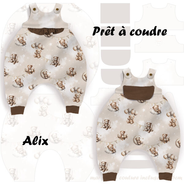 Sweet bear - Prêt à coudre Alix